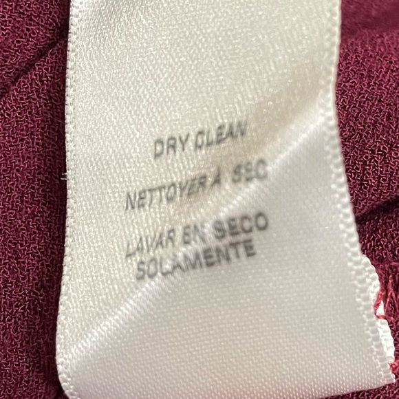 Ella Moss cranberry layered long sleeved top / XS / Excellent condition - Picture 13 of 13